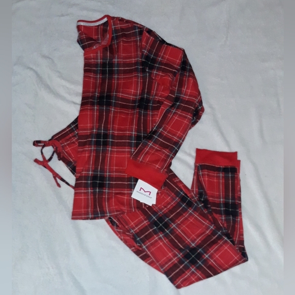 Maidenform 2 piece plaid pajama 1X womens set New - Picture 4 of 4
